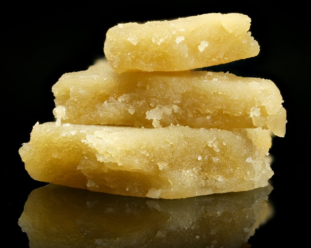 Close-up of live rosin