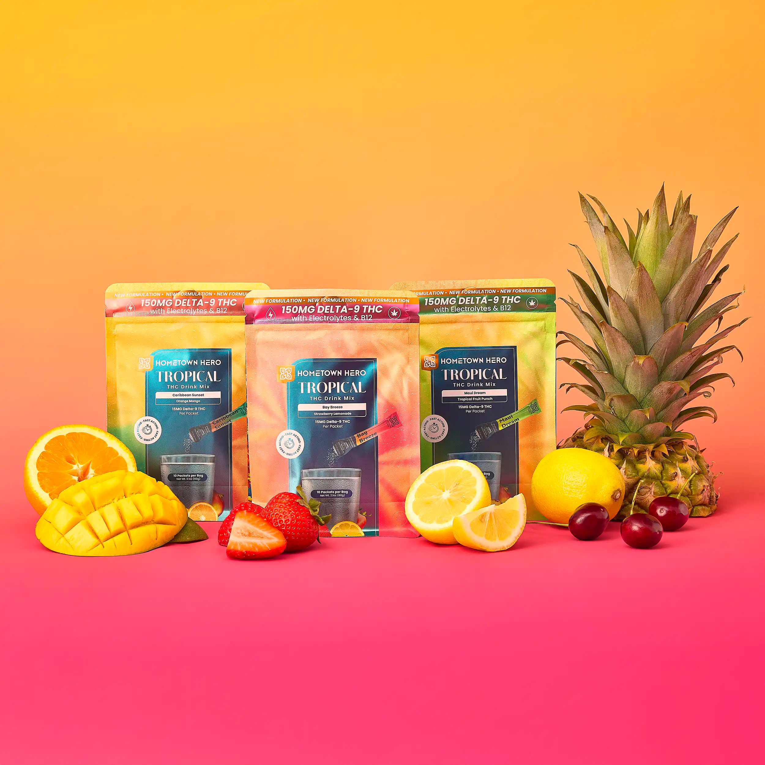 3 packs of drink mixes