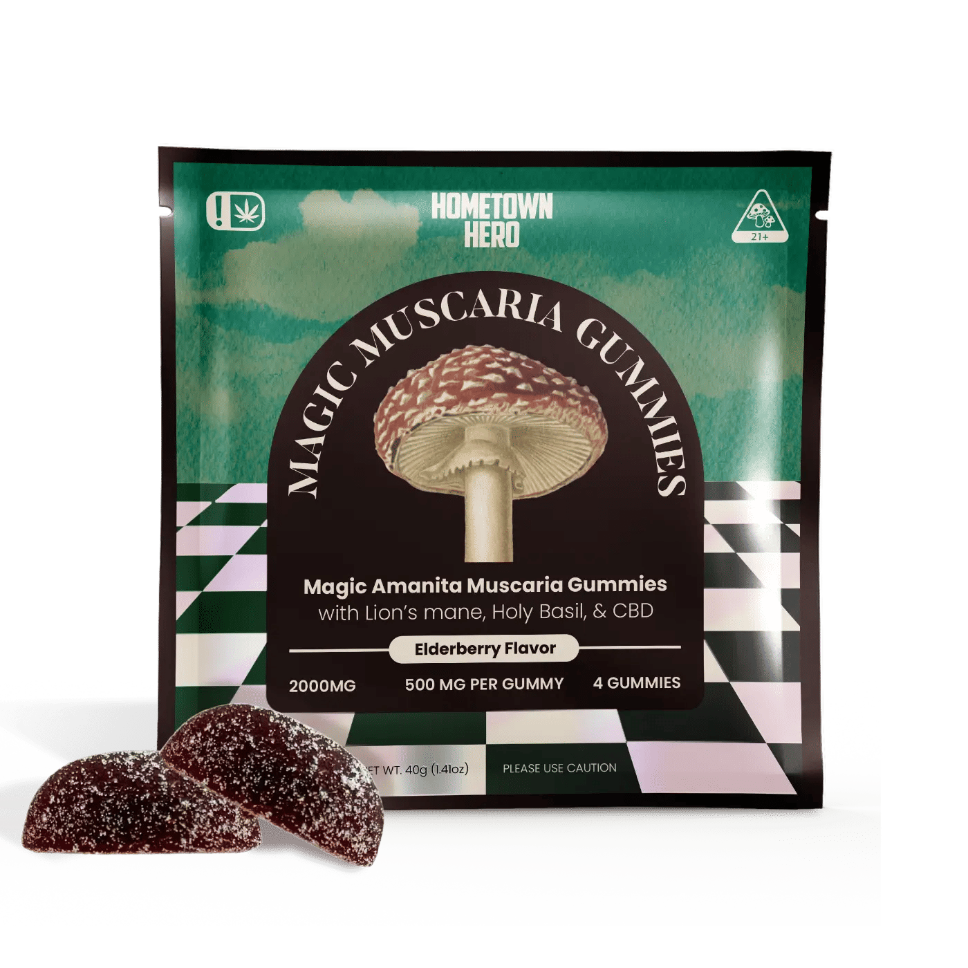 amanita muscaria gummies edibles bag