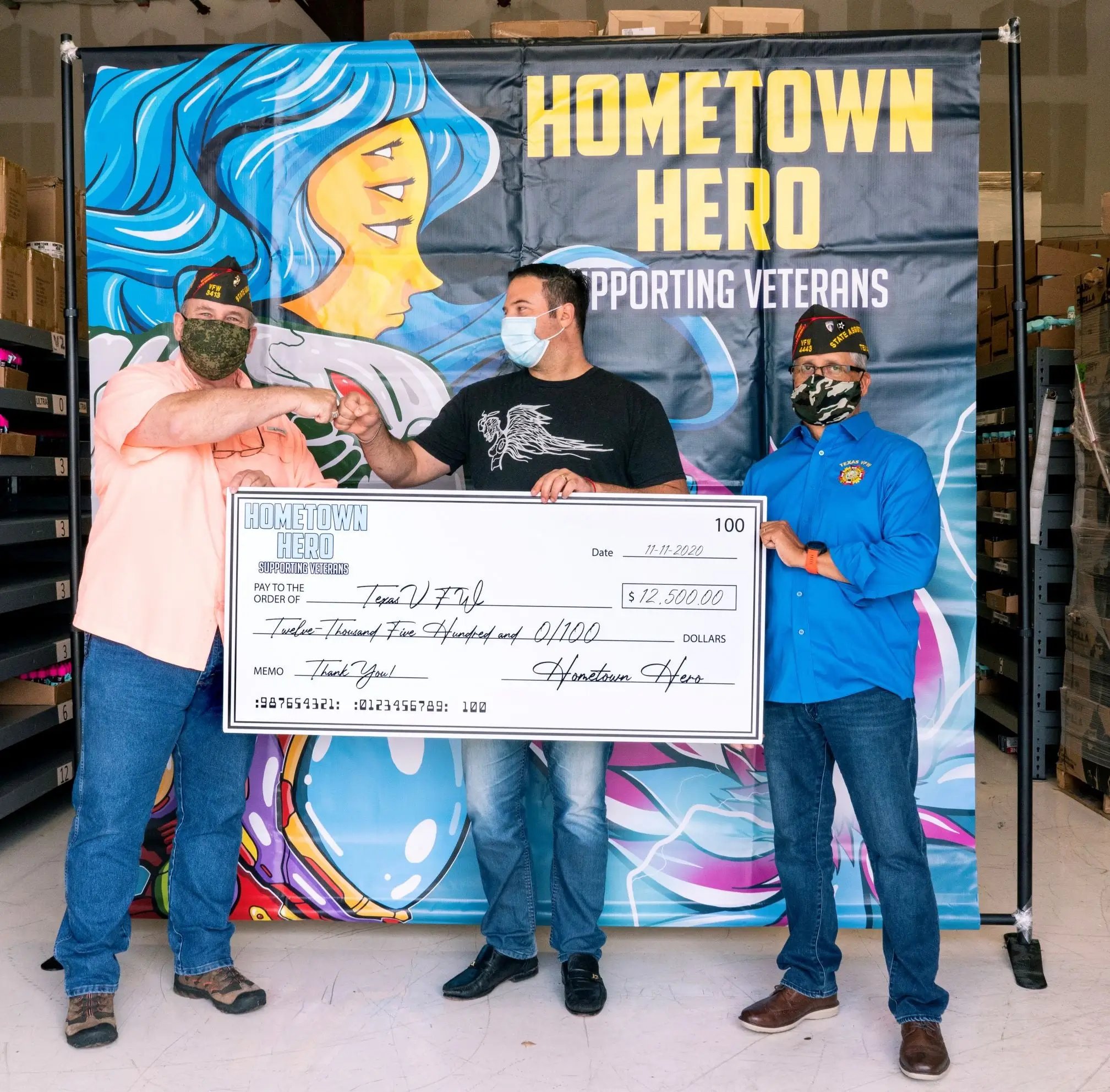 Hometown Hero Donates $25,000 to Veterans