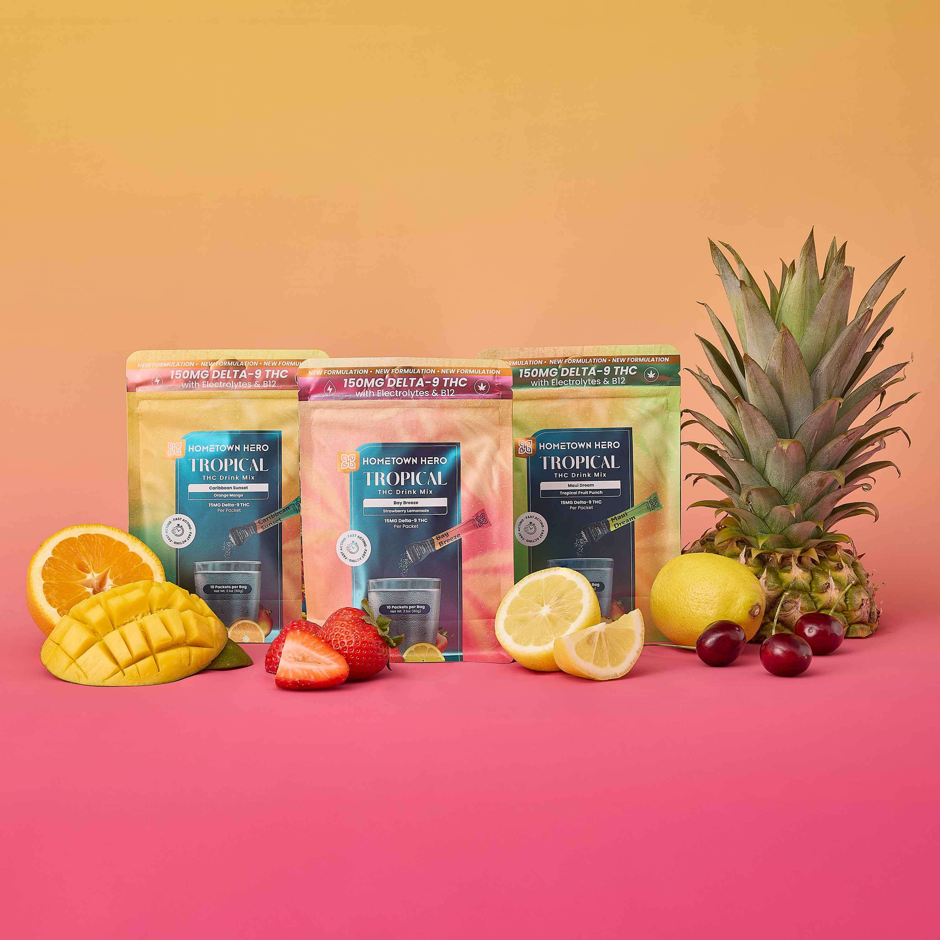 3 packs of drink mixes