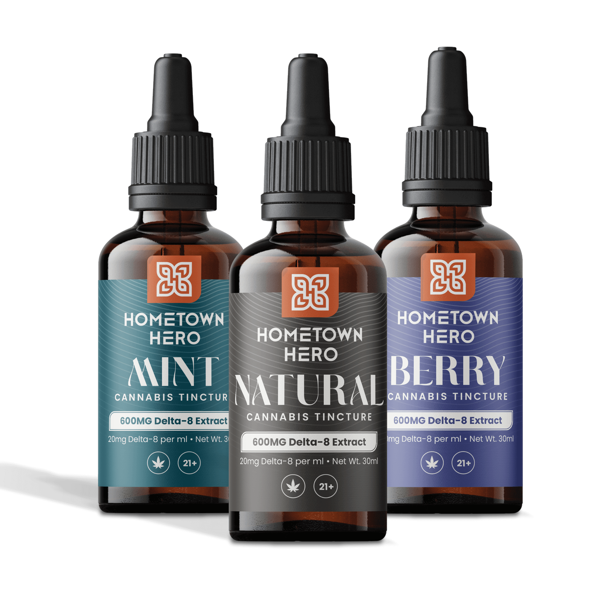 3 600mg Delta-8 Tinctures (Trio)