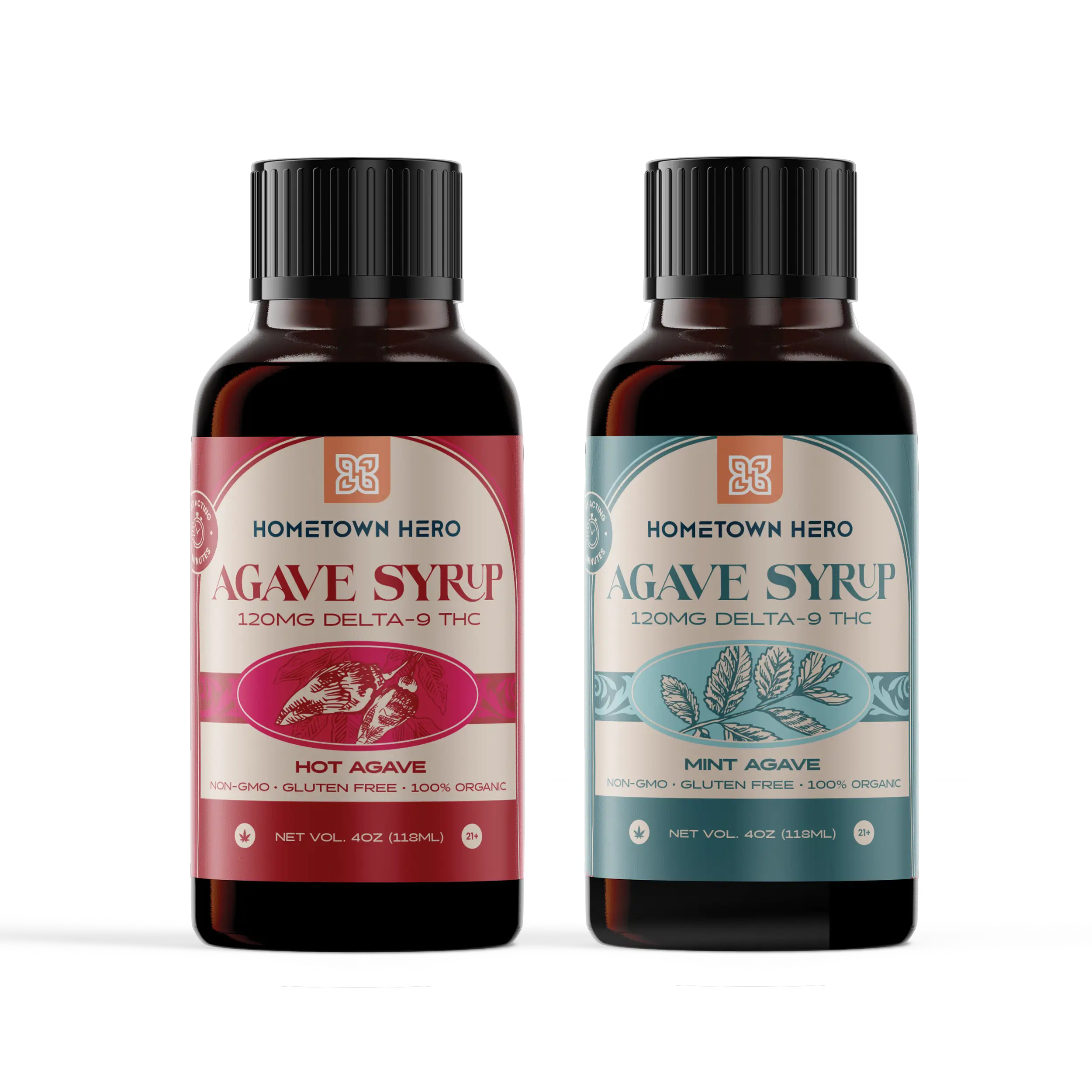 Spicy & Icy Agave THC Syrup Duo Pack