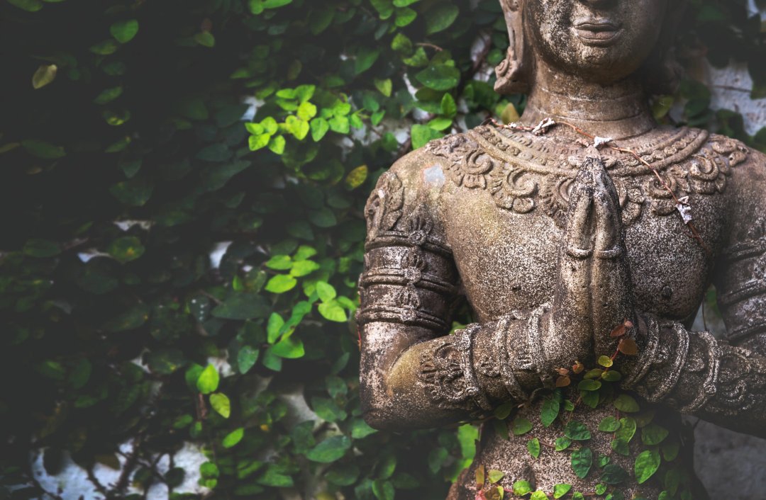 buddhism statue up close