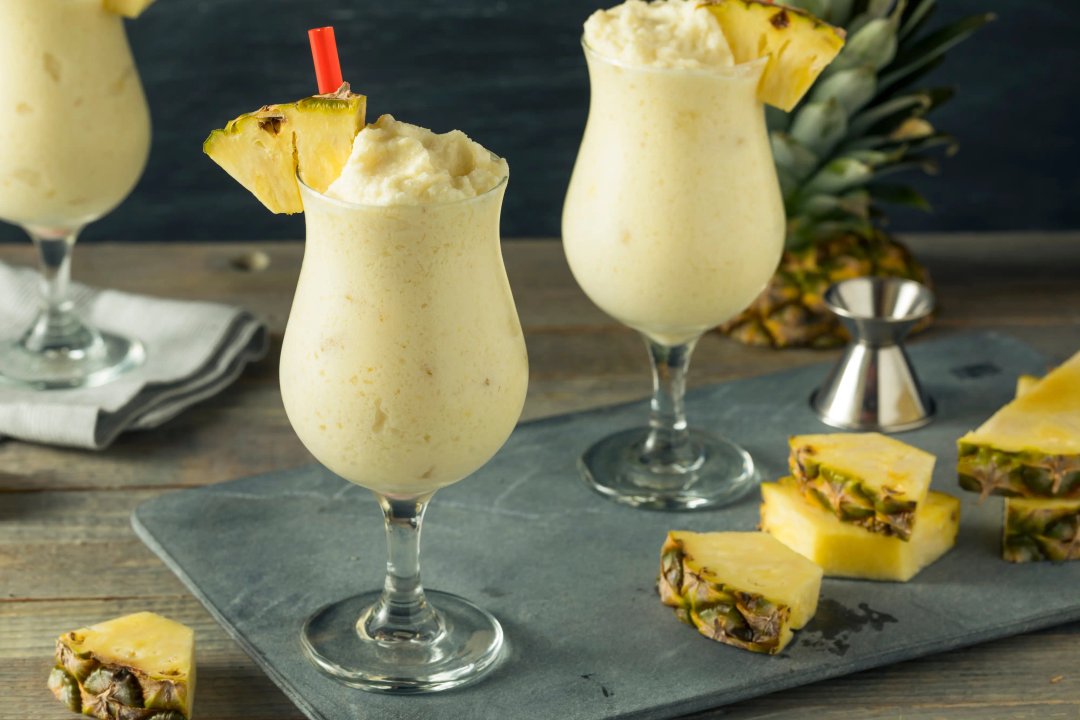 Homemade Frozen Pina Colada Cocktail