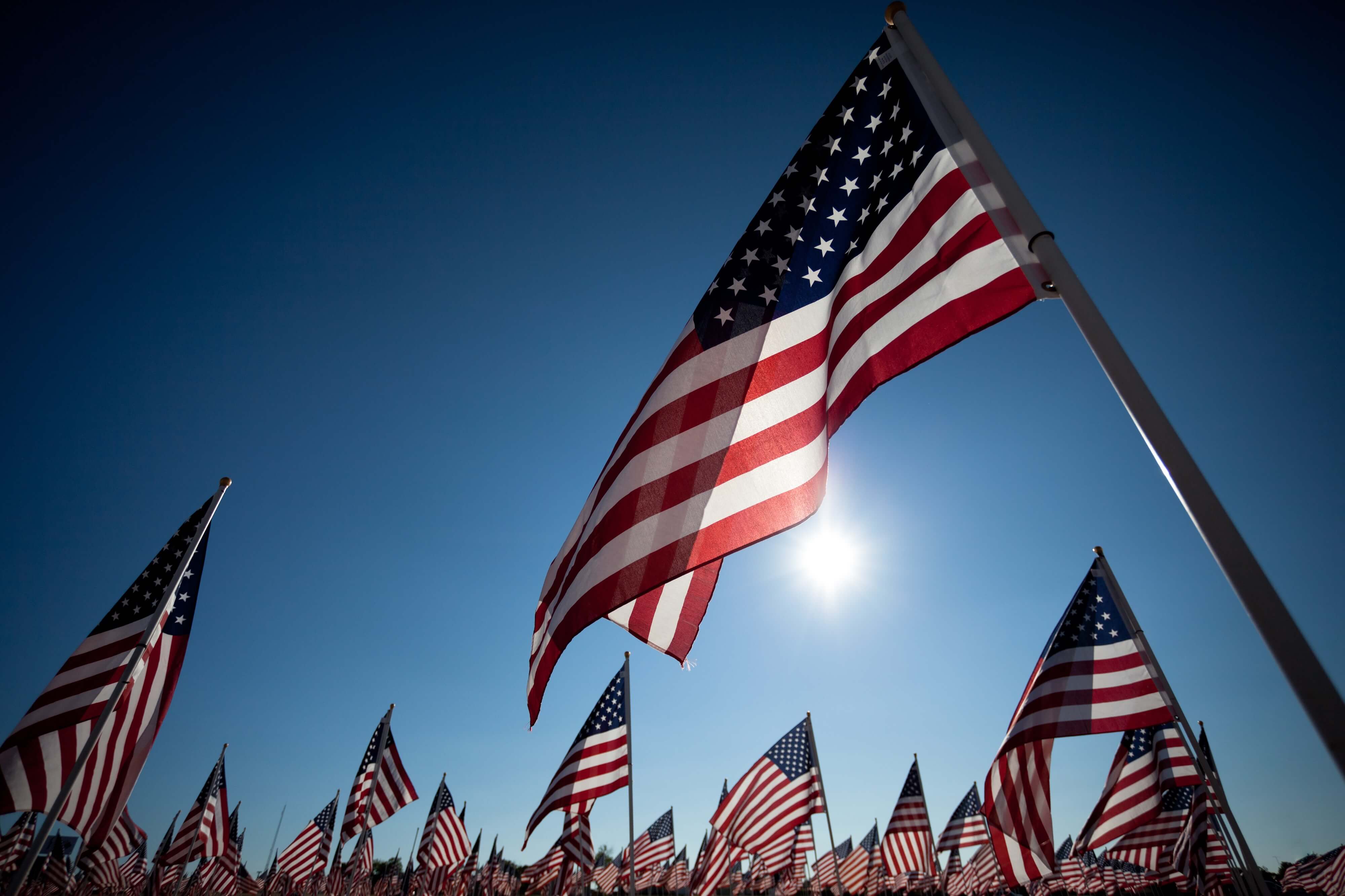 american flags