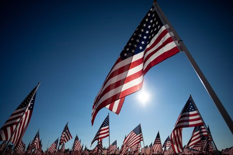 american flags