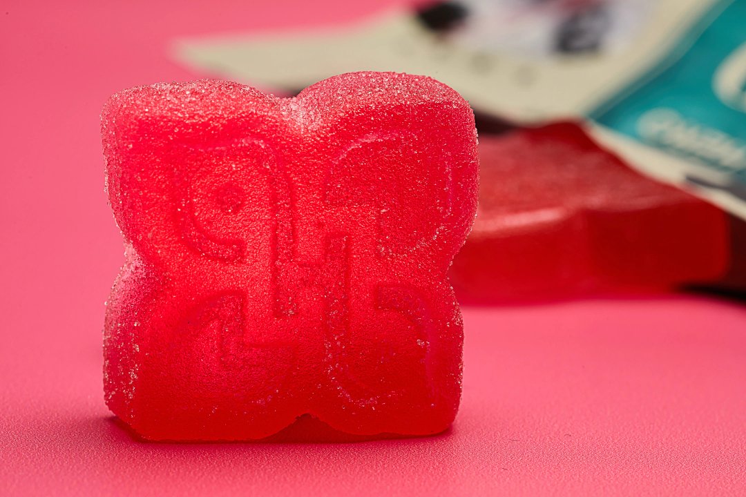 closeup of an hhc gummy