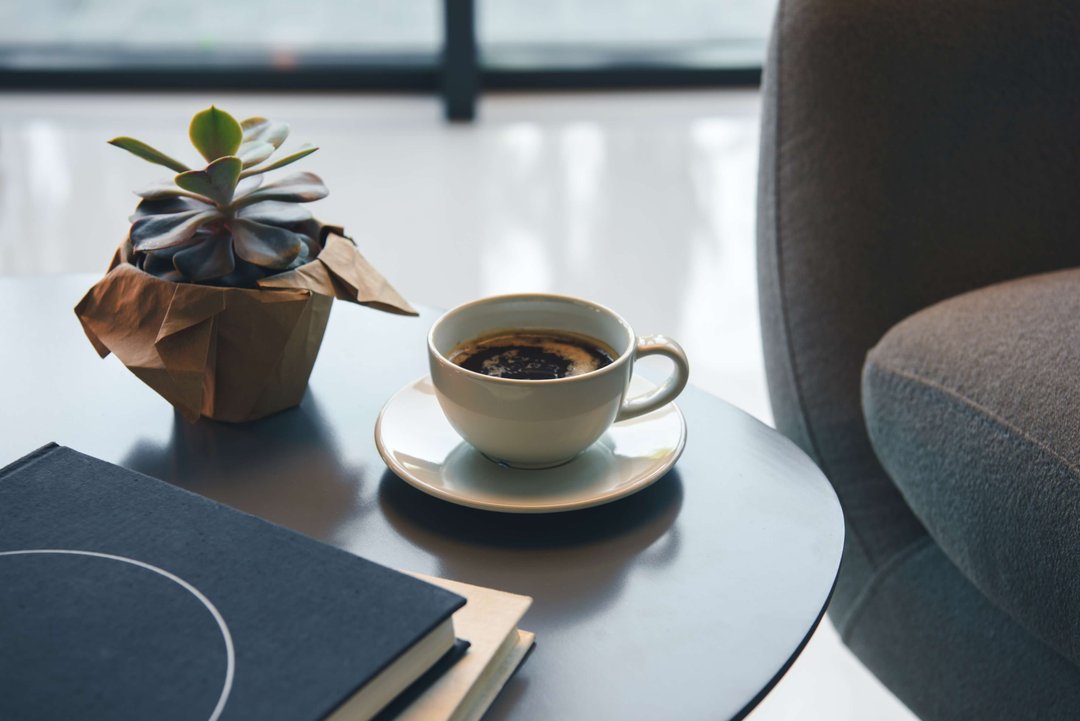 coffee up on table