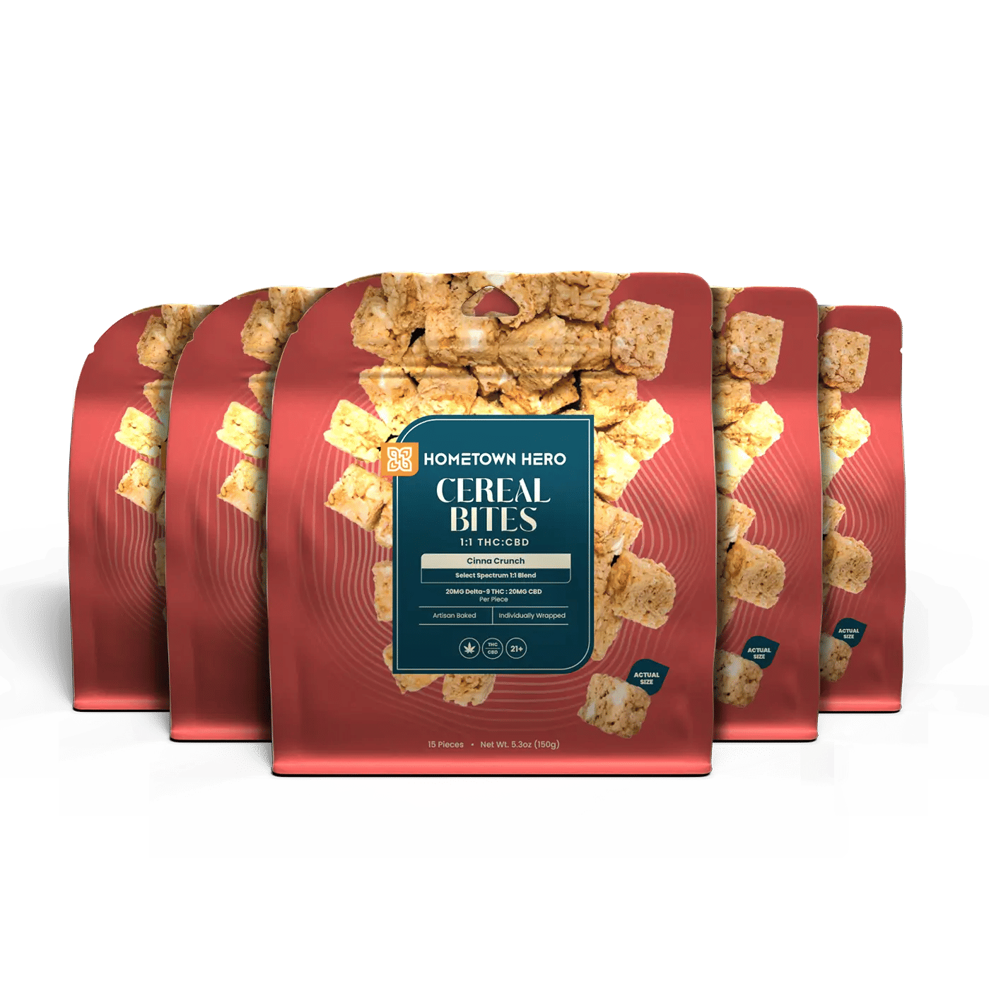 5 packs of Cinna Crunch Cereal Bite