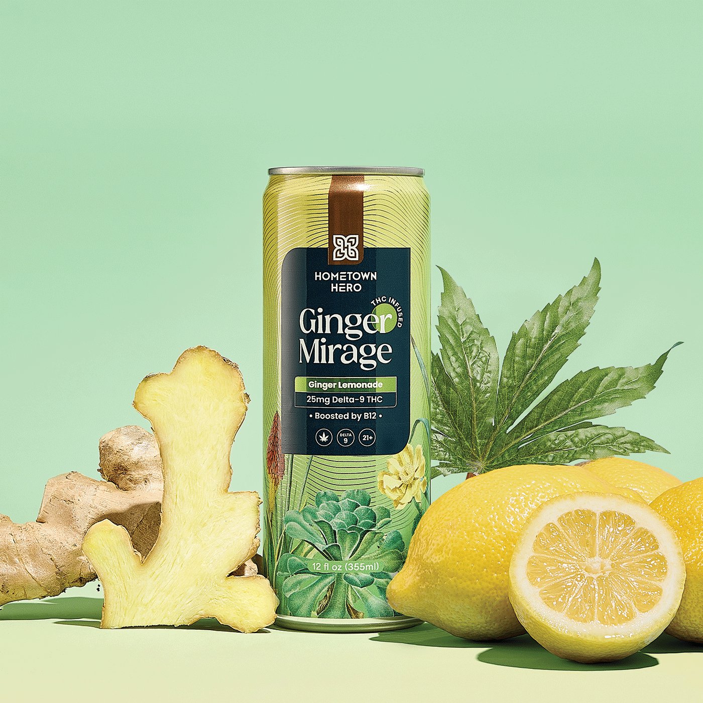 ginger mirage can of lemonade