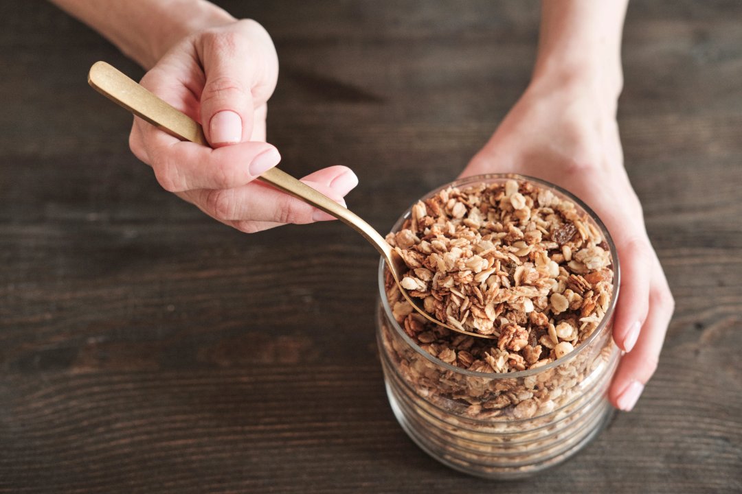 granola by the spoonful