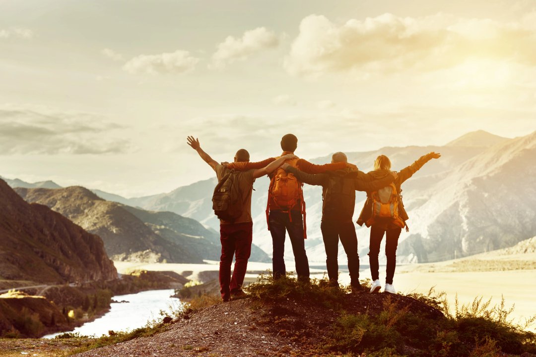 friends spending time in the great outdoors