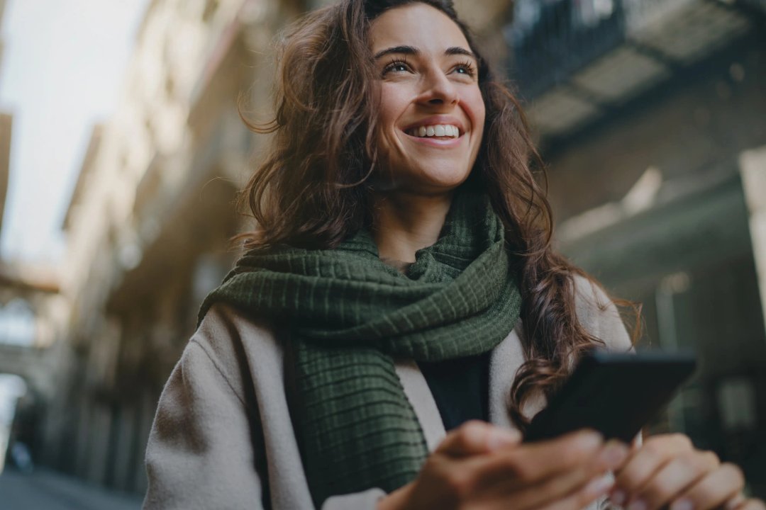 Young woman smiling