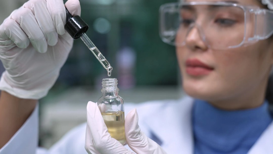 scientist using a tincture