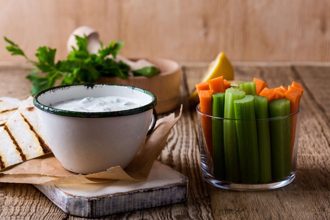 veggies and tzatziki